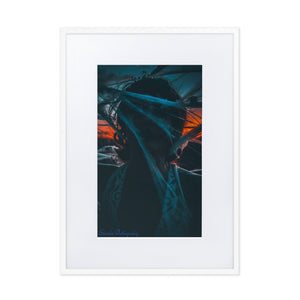 "Mystery Web" Matte Paper Framed Print With Mat