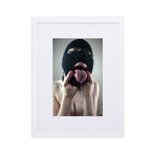 Load image into Gallery viewer, &quot;Ski Mask Spit&quot; Matte Paper Framed Print With Mat
